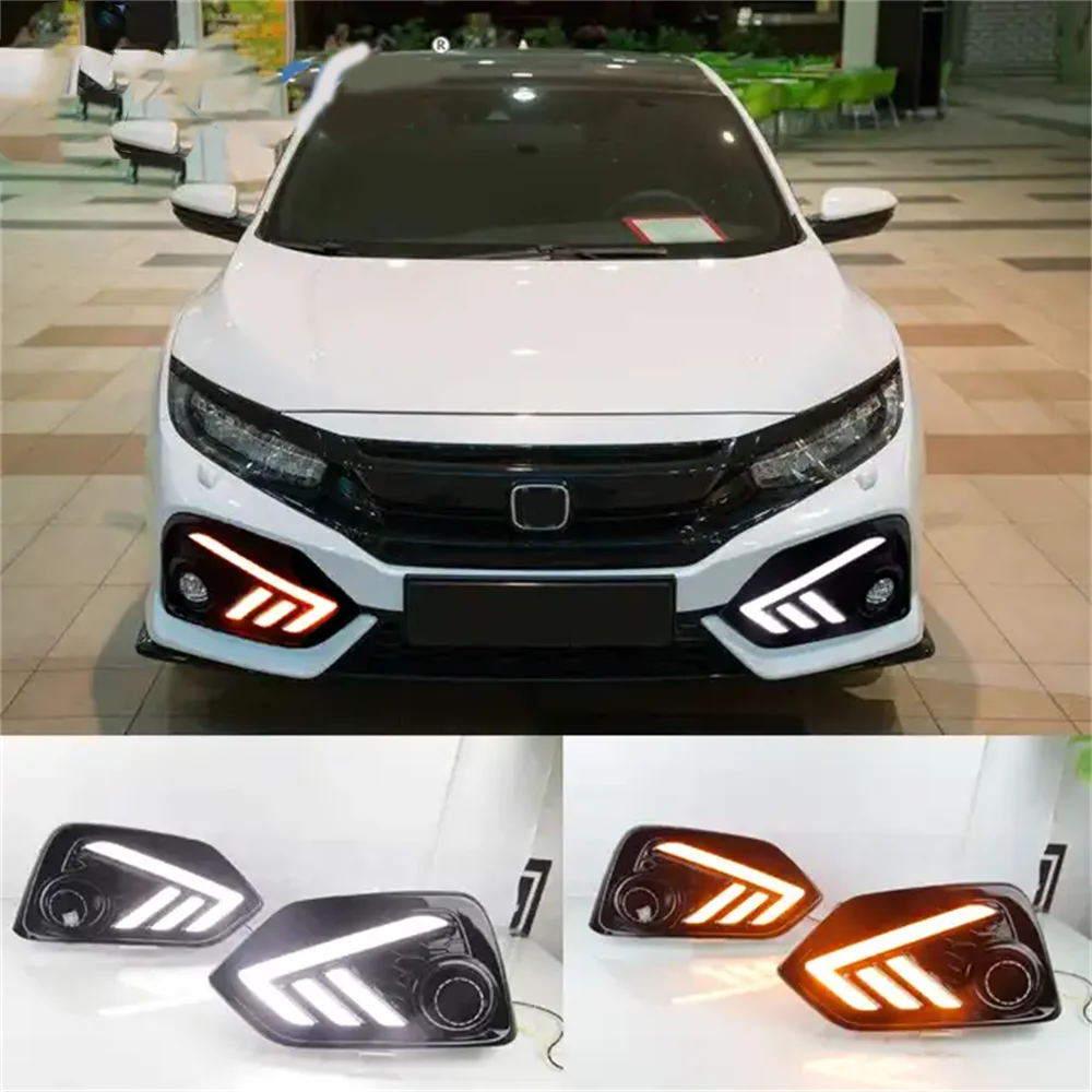 Luces diurnas LED antiniebla – Honda Civic Hatchback 2016-2018
