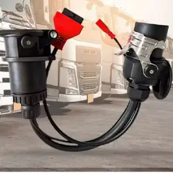 Cable de diagnóstico EBS ISO 7638 a OBD2 para remolques