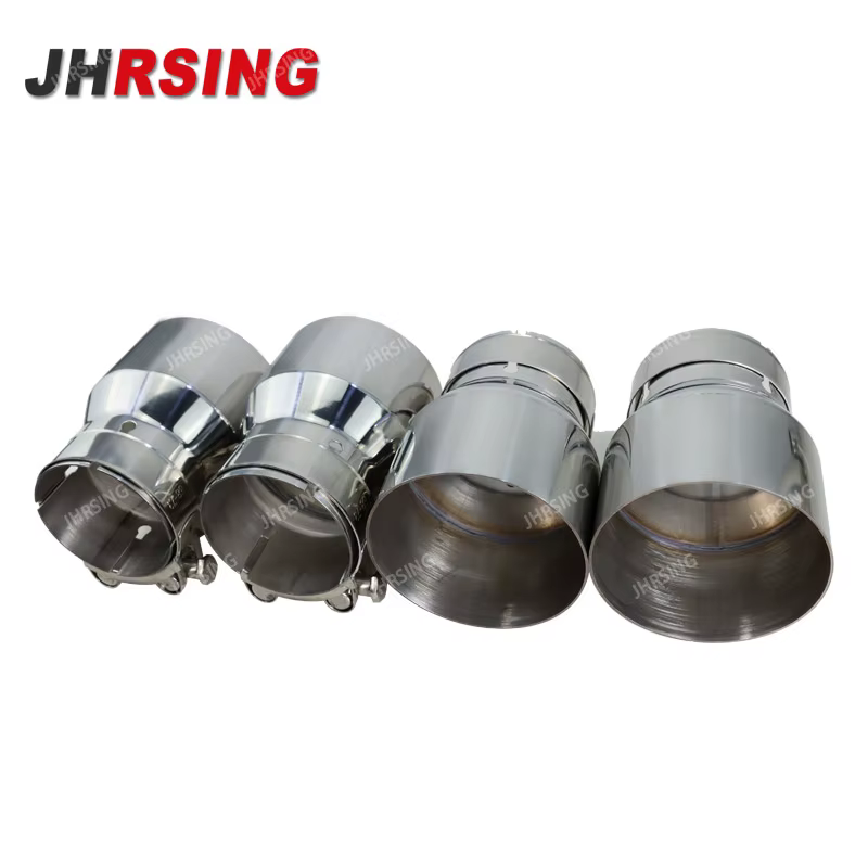 4 piezas de puntas de escape de acero inoxidable aptas para BMW F87 M2 F80 M3 F82 F83 M4 punta de silenciador directo modificación de piezas de tubería de extremo automático - imagen 5