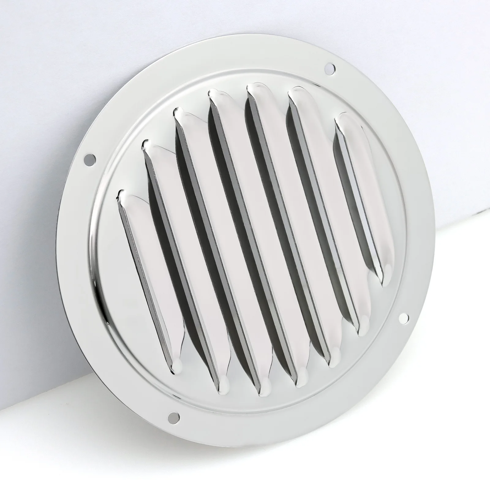 Rejilla de ventilacion redonda en acero inoxidable 316 para barco - imagen 2