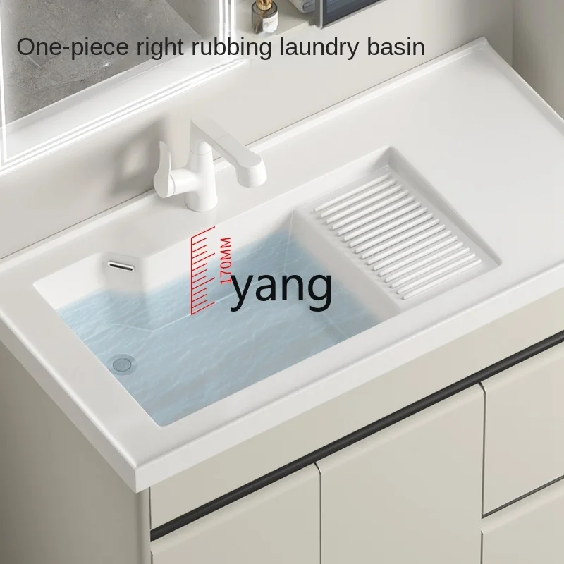 Banco de lavado en acero inoxidable con lavabo cerámico para taller - imagen 5