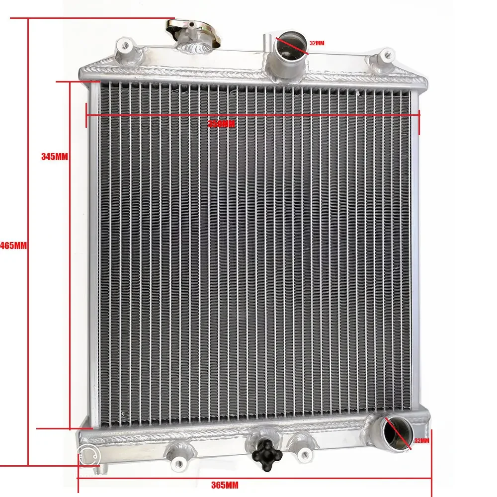 Dimensiones de referencia del radiador de aluminio