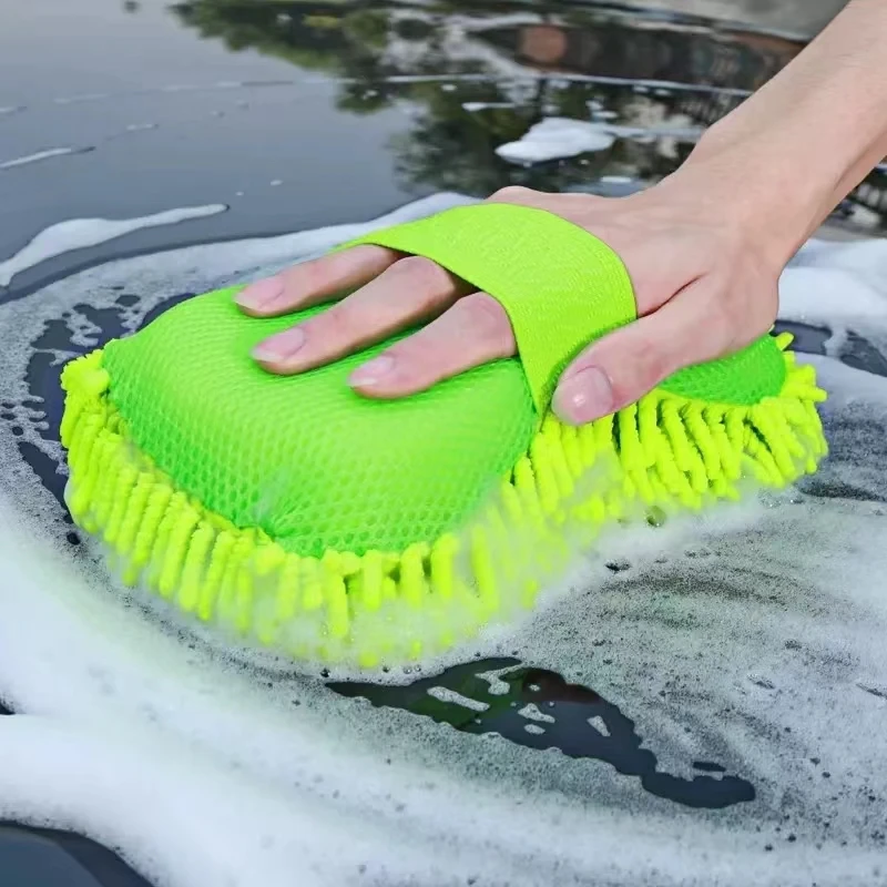 Guante de lavado para coche de microfibra coral suave - imagen 3
