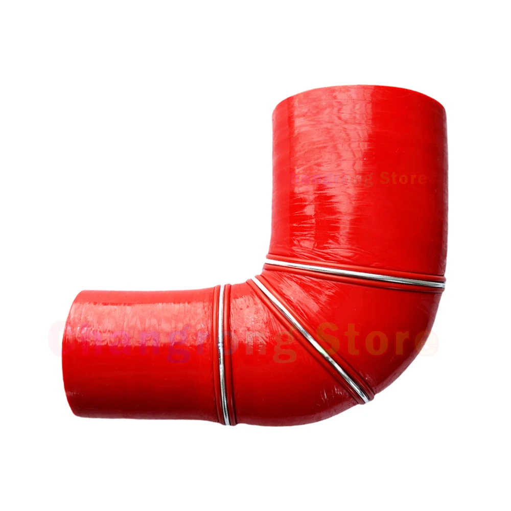 Manguera intercooler silicona reductora 90° azul y roja codo - imagen 5