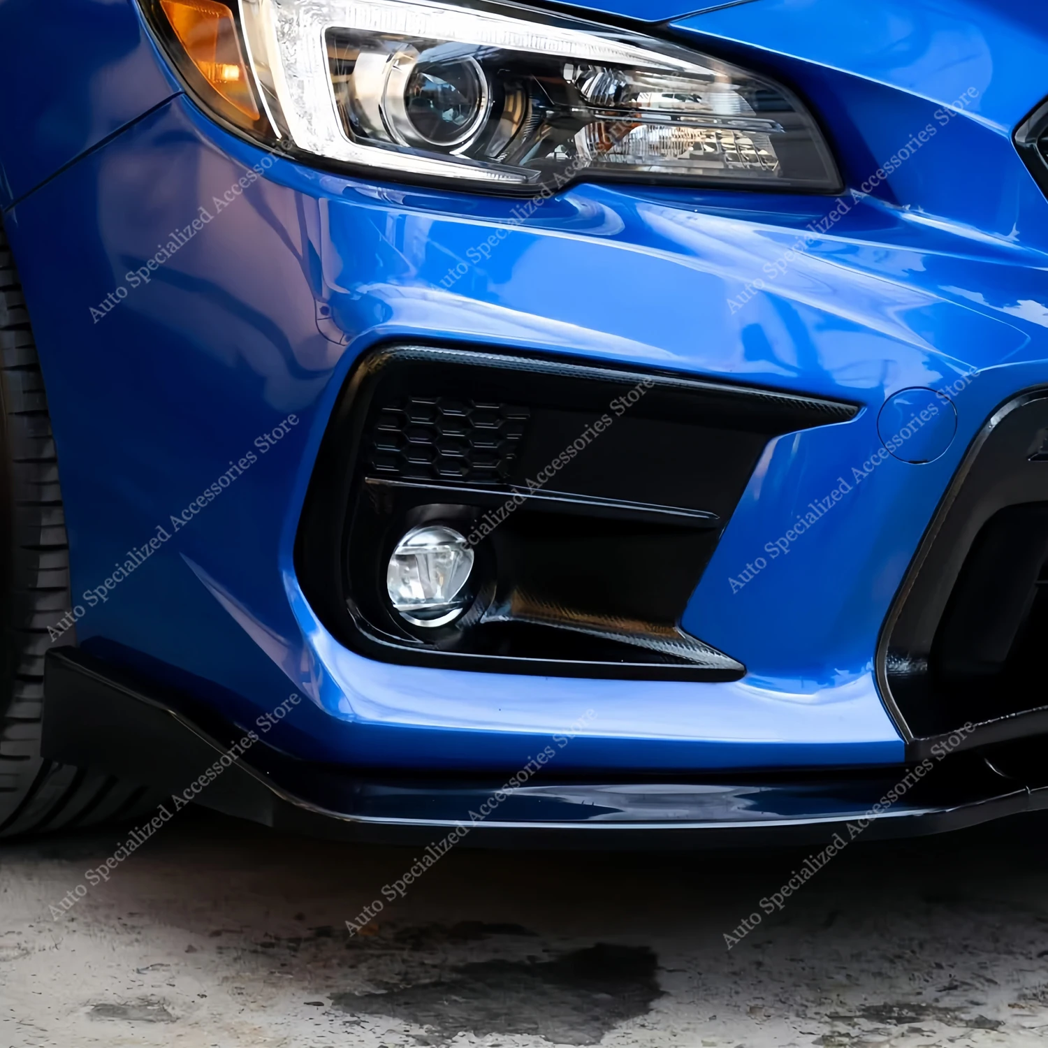 Labio paragolpes delantero ABS negro brillo Subaru WRX STI VA 2018-2021 - imagen 3