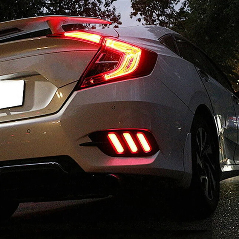 ROMADA Luz trasera LED para Honda Civic 2016-2020 - lámpara de freno - imagen 4