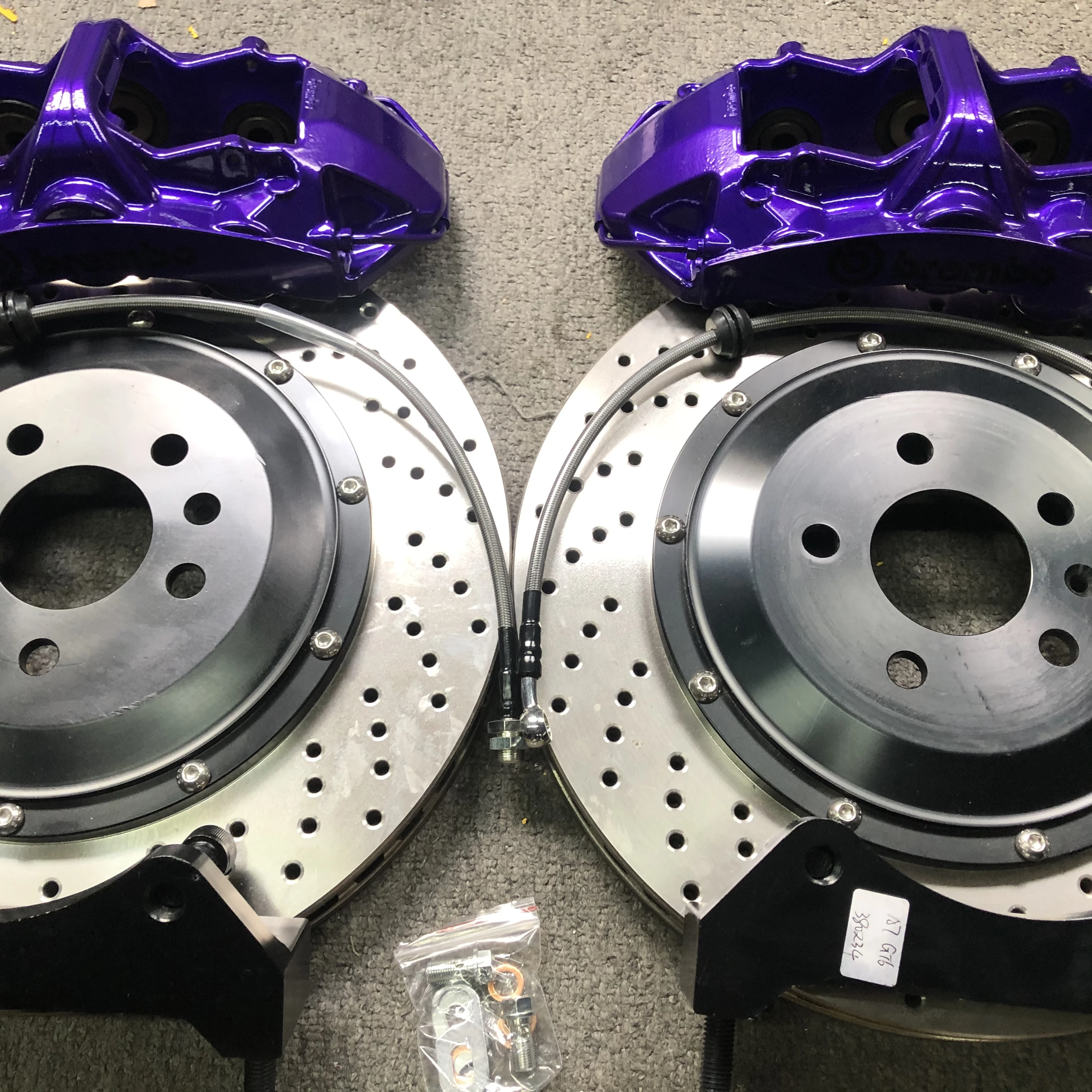 Pinzas de freno 6 pistones rojas + discos 355x32mm VW Polo GTI 2019 - imagen 5