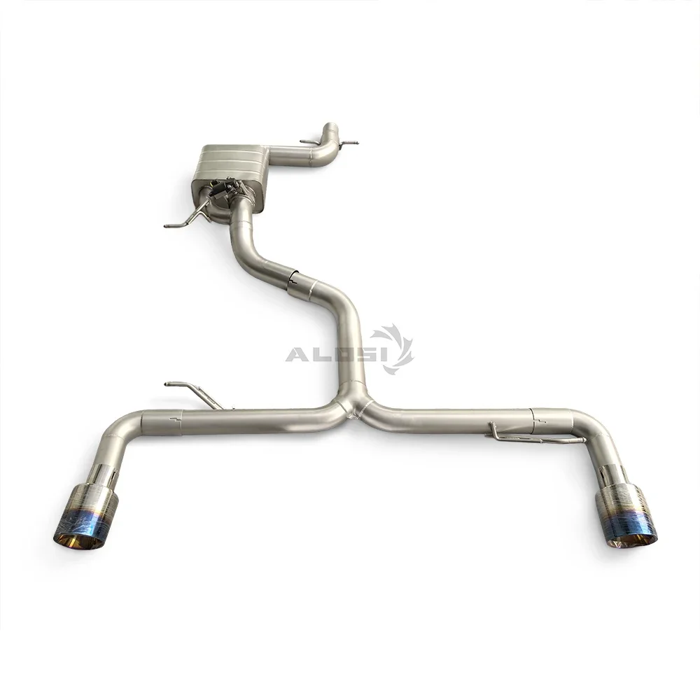 Componentes de escape de acero inoxidable para Volkswagen Golf R MK7