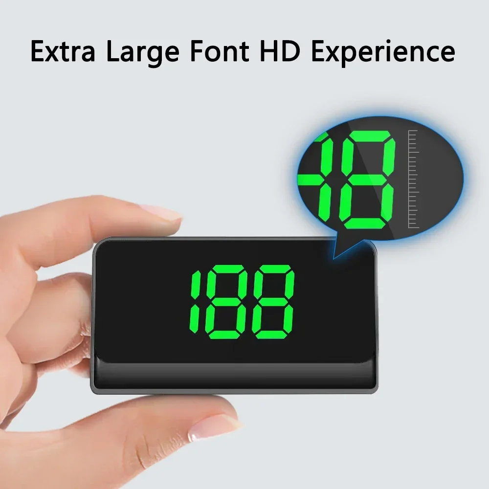 Pantalla HUD GPS para parabrisas, velocímetro LED universal - imagen 3