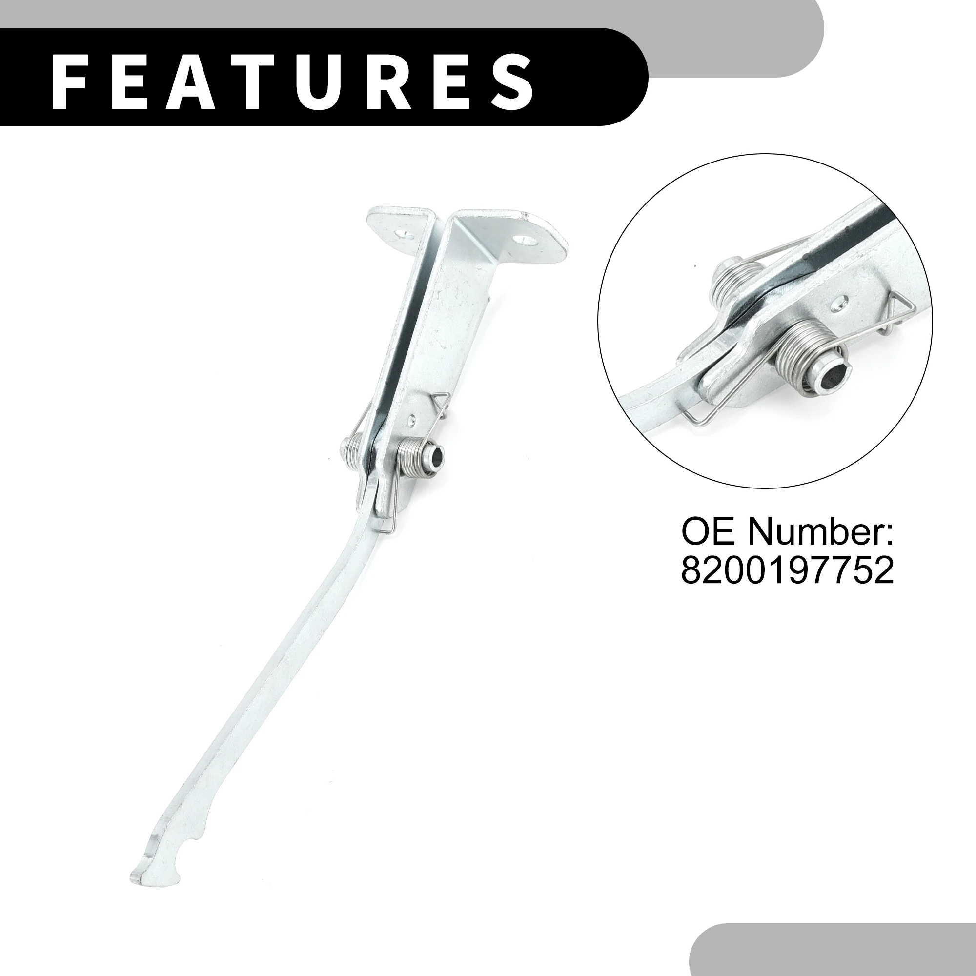 UXCELL Tope de correa de retención de puerta limitador de soporte de retención de puerta trasera izquierda derecha de coche para Renault Trafic 2 2001-2014 - imagen 5