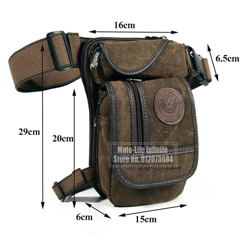 Bolsa impermeable para motocicleta en color negro
