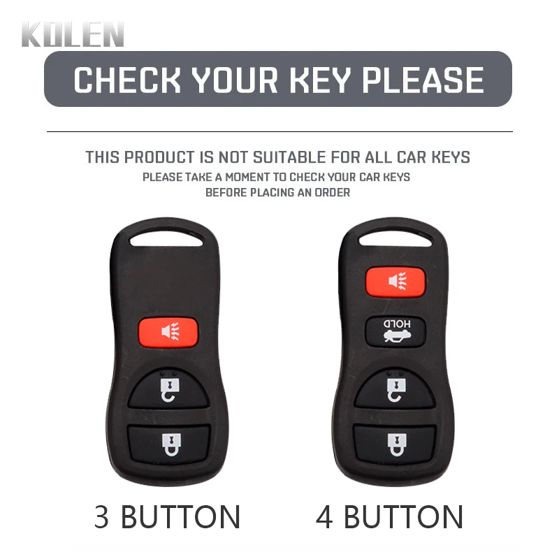 Funda de TPU para llave remota de coche, carcasa Fob para Nissan Armada Frontier, Murano, Pathfinder, Quest, Titan, Xterra, accesorios Infiniti - imagen 2