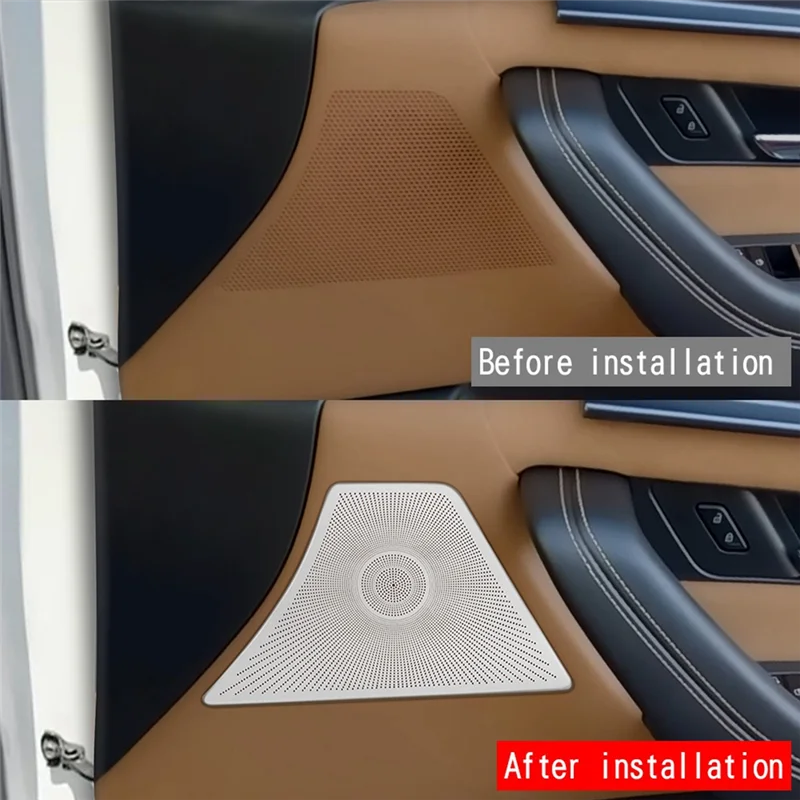Tapa de altavoz de puerta en acero inoxidable Mazda CX-60 2022-2023 RHD - imagen 4