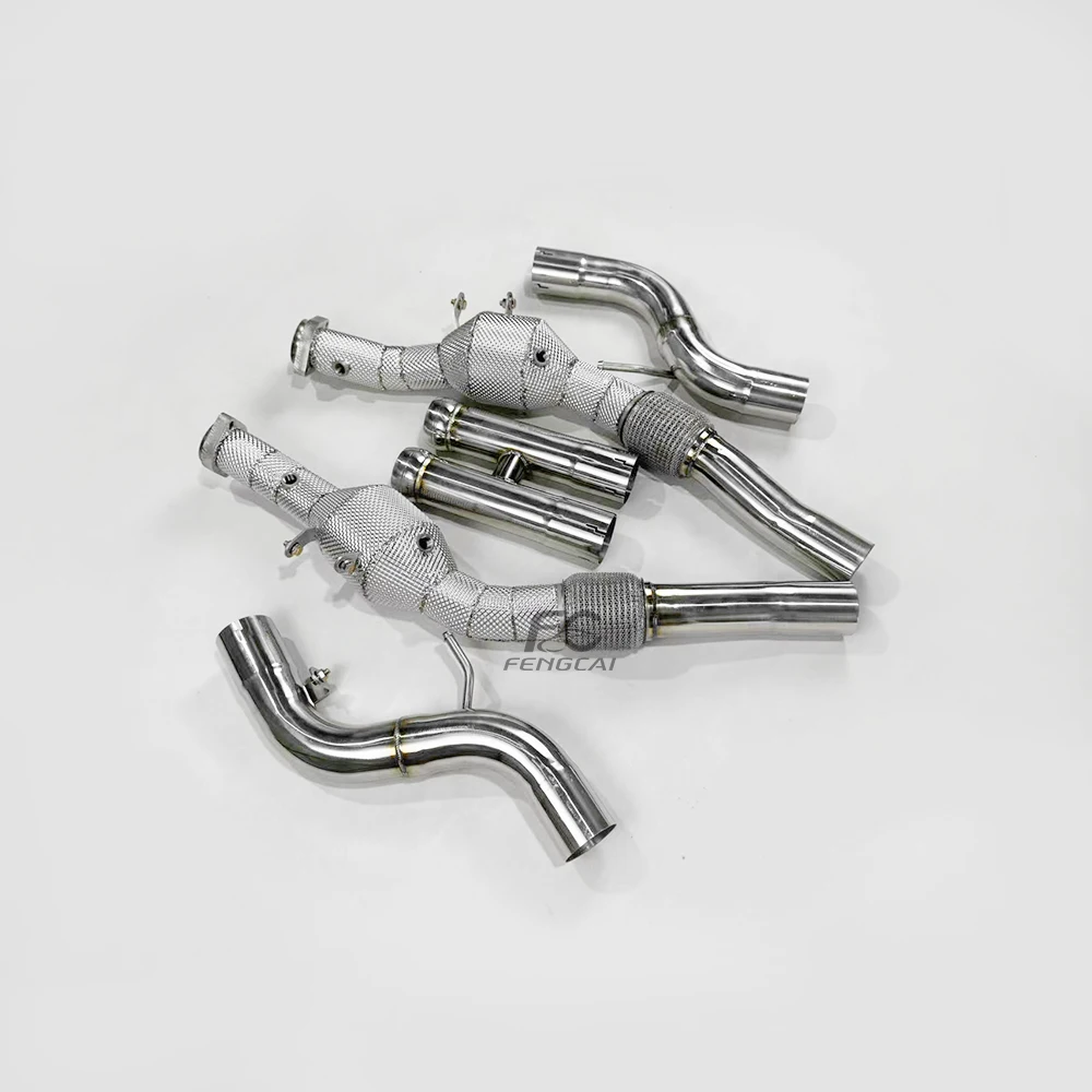 Catalizador deportivo alto flujo Mercedes S500L 4.7T acero inoxidable - imagen 4