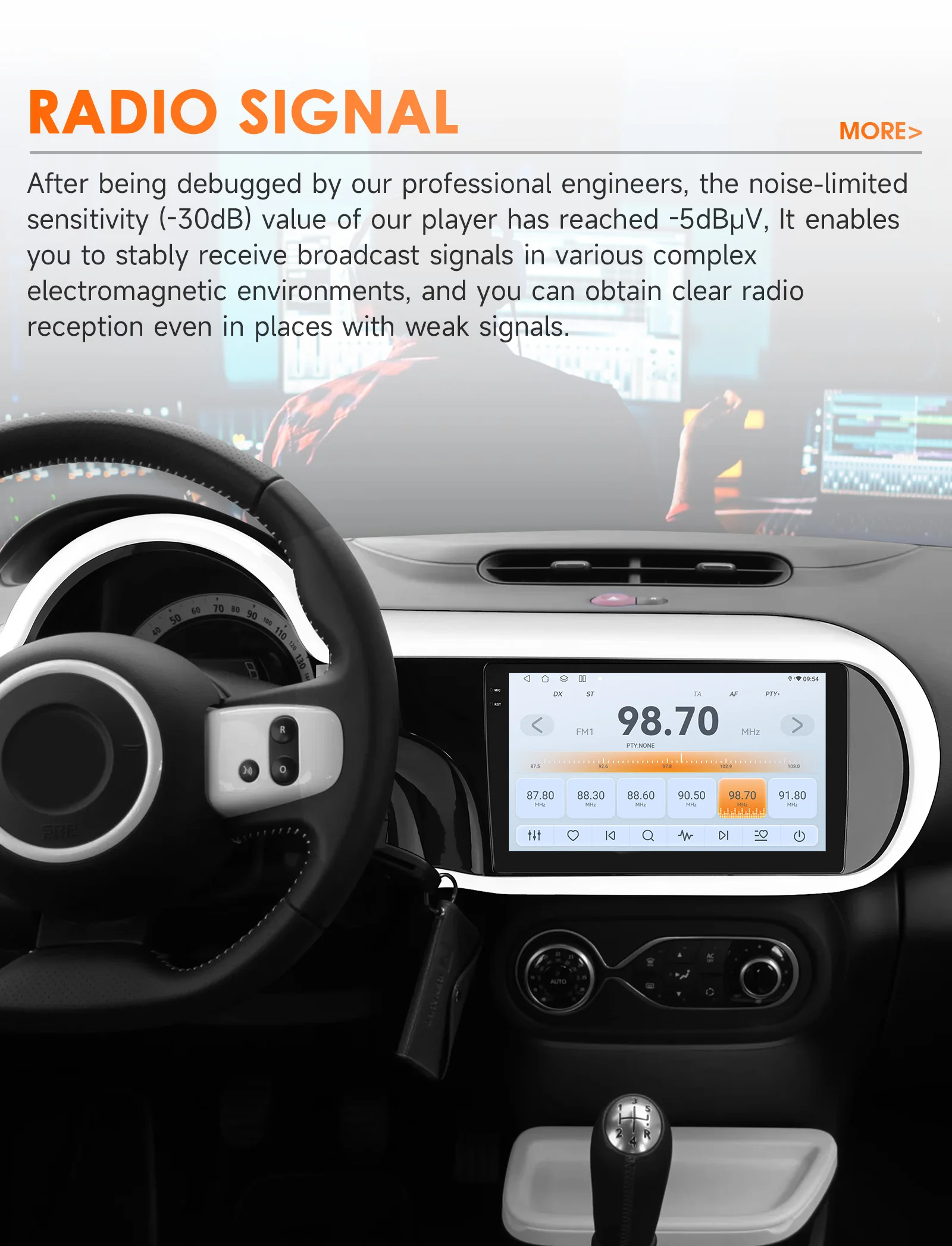 Radio multimedia Hizpo 9 pulgadas con CarPlay para Renault Twingo III - imagen 3