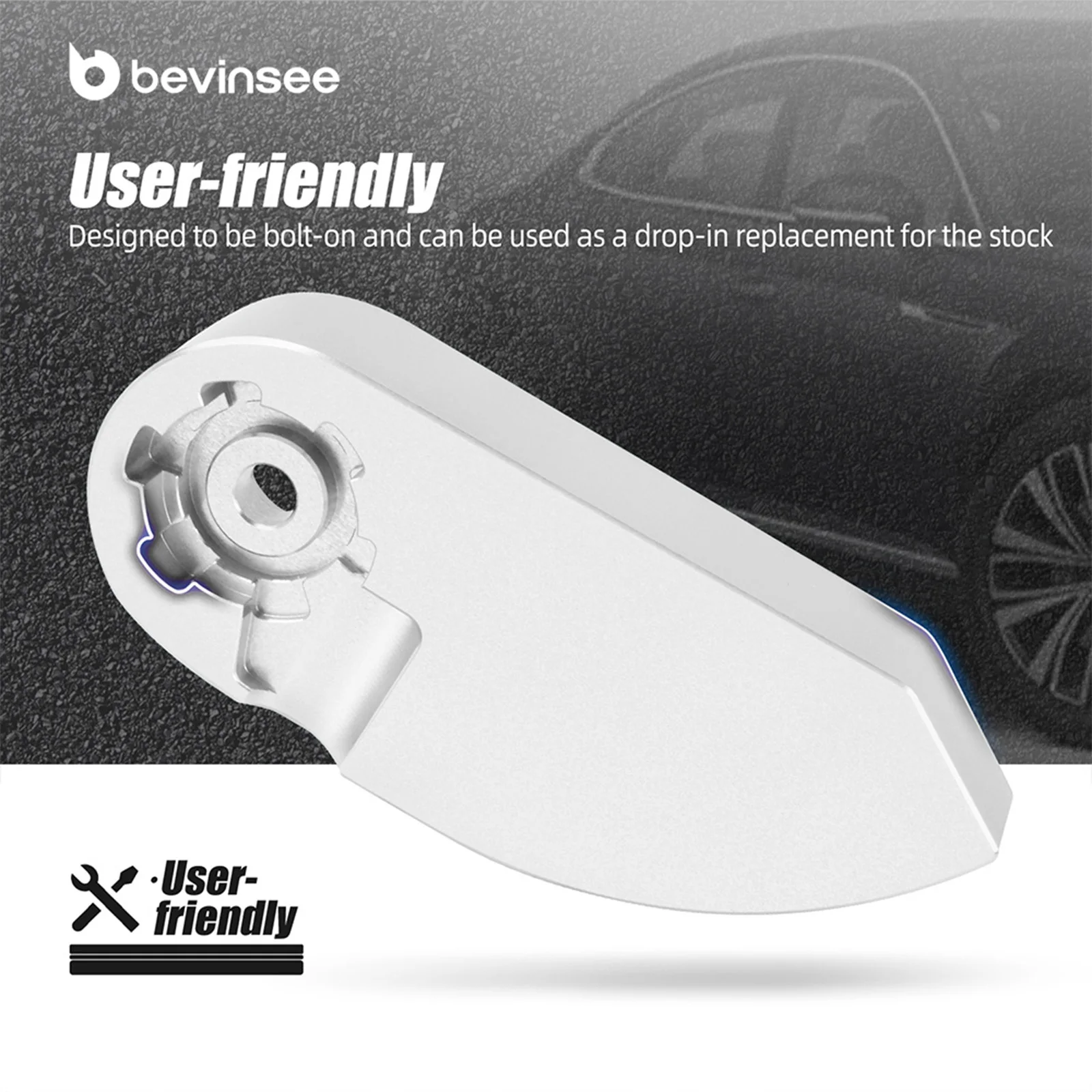 Embellecedor maneta capó aluminio BMW Serie 3 E90 E92 E93 - imagen 3