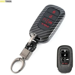 Funda fibra carbono llave coche Honda Civic Accord Pilot HR-V CR-V