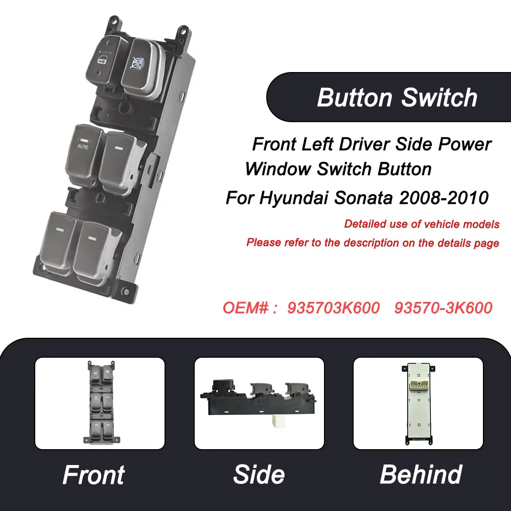 Interruptor elevalunas OEM 93570-3K600 – Hyundai Sonata 2008-2010