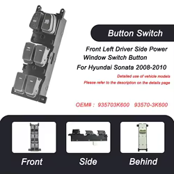 Interruptor elevalunas OEM 93570-3K600 – Hyundai Sonata 2008-2010