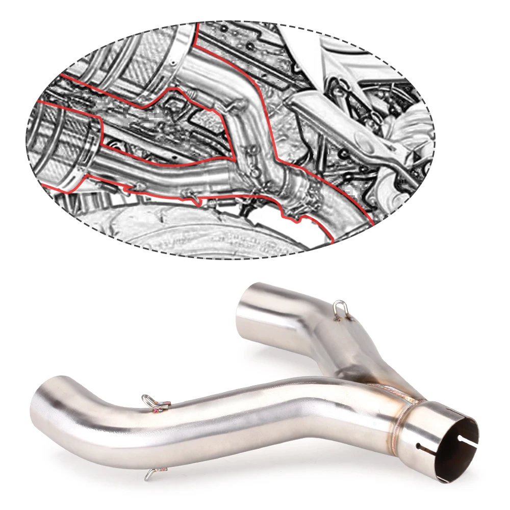 Silenciador escape medio Aprilia Shiver 900 2017-2021