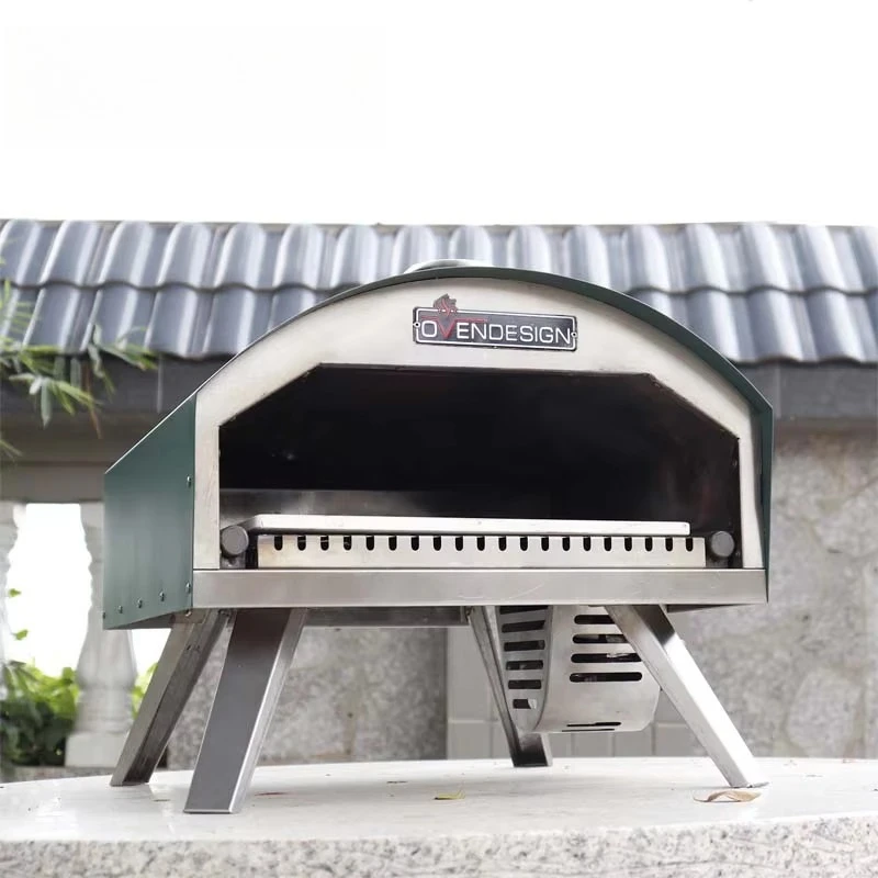Horno de pizza 16 pulgadas con puerta exterior doméstico para hogar - imagen 4