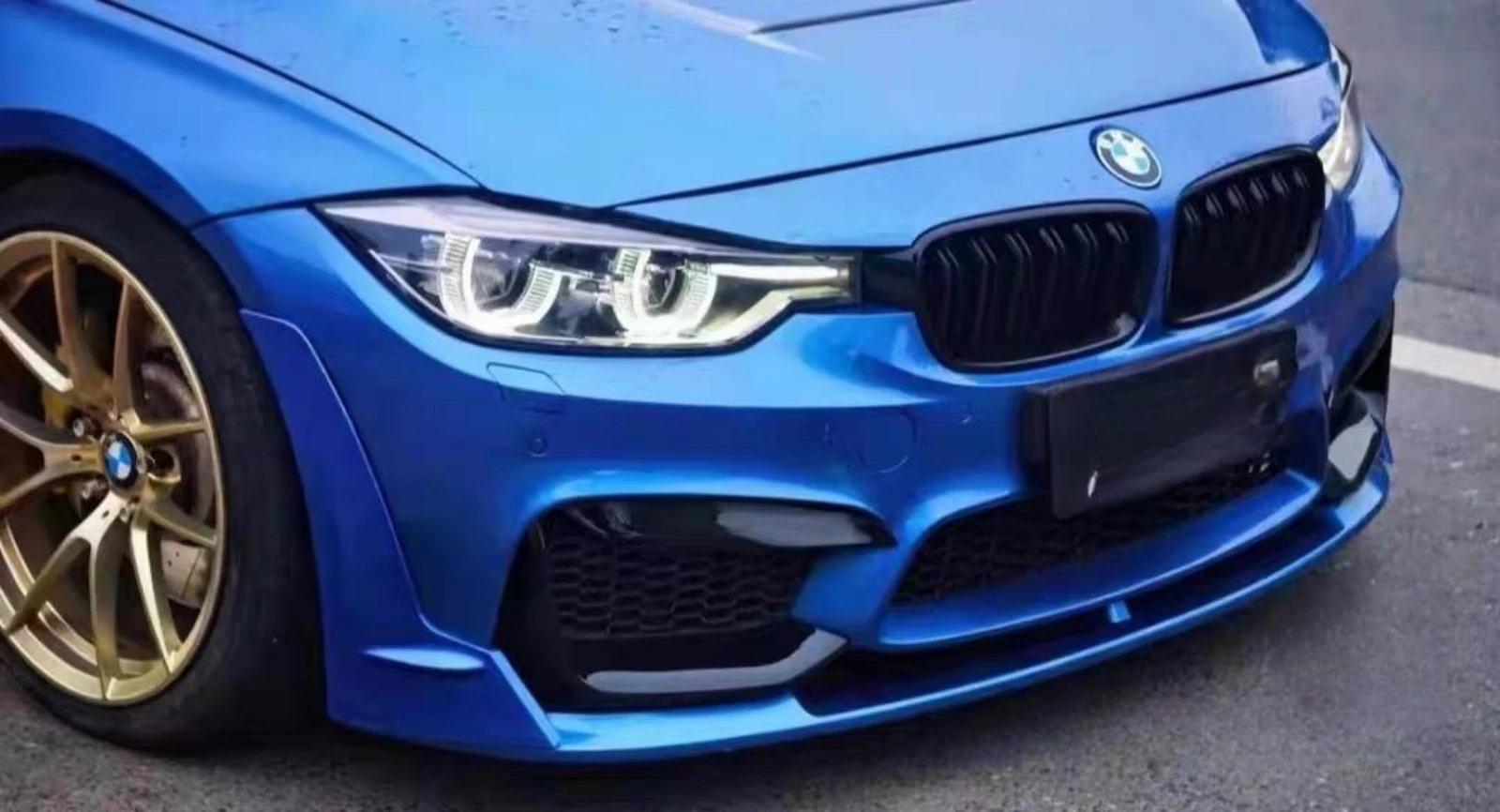 Canard divisor estilo M3 para BMW Serie 3 F30/F35 2013-2019 aero - imagen 4