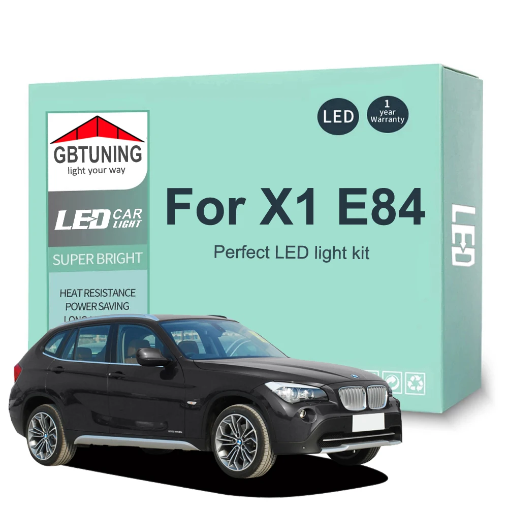 Bombillas LED CANbus matrícula interior BMW X1 E84 2009-2015