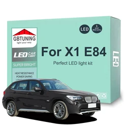 Bombillas LED CANbus matrícula interior BMW X1 E84 2009-2015