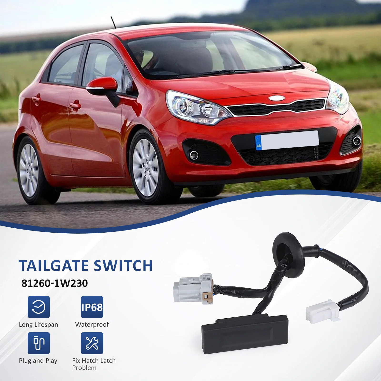 81260-1W230 Interruptor maletero Kia Rio Hatchback 2012-2017 - imagen 5