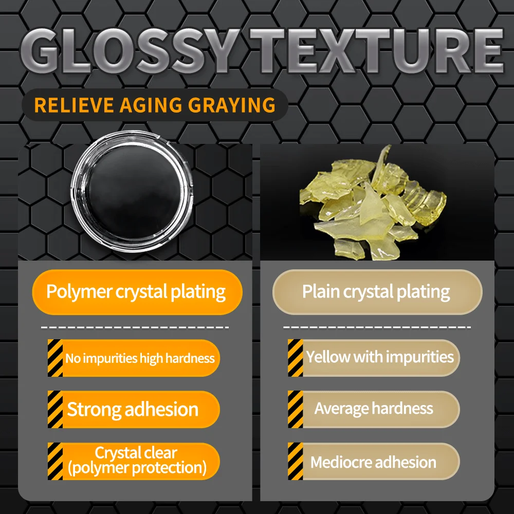 Restaurador de plástico para automóvil: revestimiento transparente para exteriores e interiores, reparación de decoloración y oxidación, mejora el brillo, adecuado - imagen 3