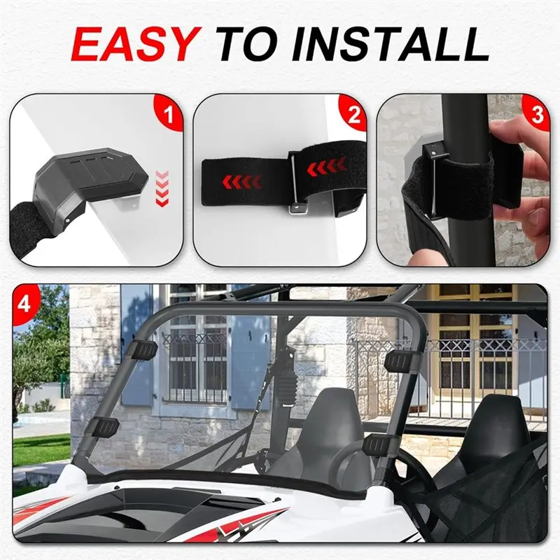 Abrazaderas parabrisas UTV – Polaris Ranger/RZR y Maverick X3 - imagen 2