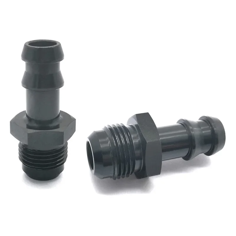 Adaptador AN8 a 1/2" con espiga para combustible, aluminio negro - imagen 4