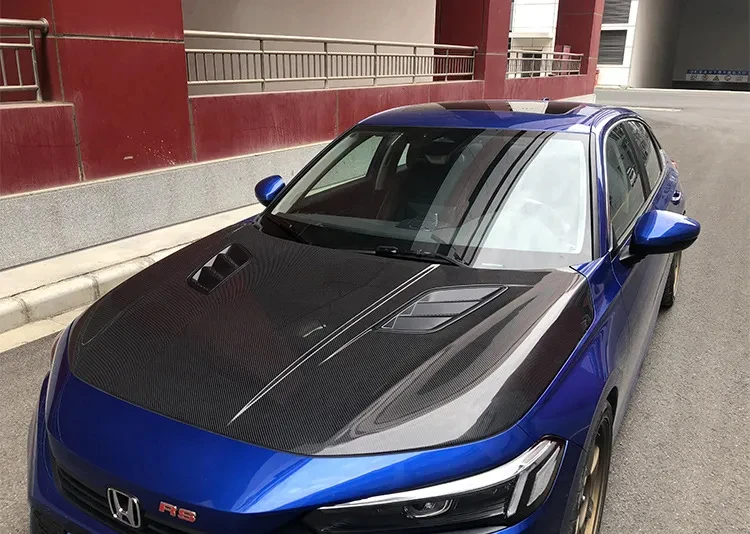 Capó ventilado fibra carbono Assura Honda Civic 11 gen 2022-2023 - imagen 4
