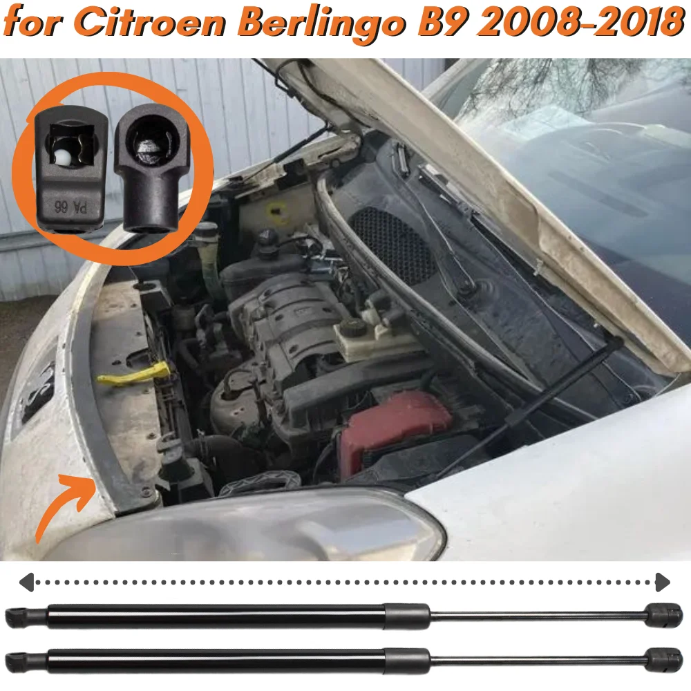 Puntales capó gas Citroen Berlingo/Partner B9 2008-2018