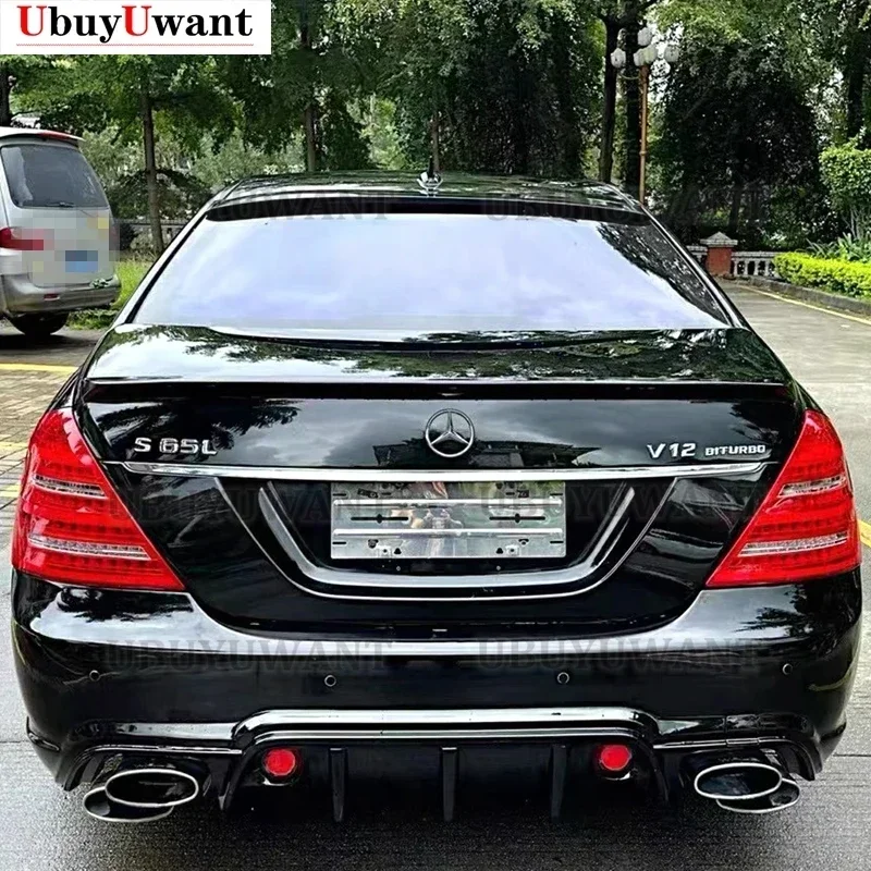 Alerón de techo efecto carbono para Mercedes S65 W221 (2007-2013) - imagen 2