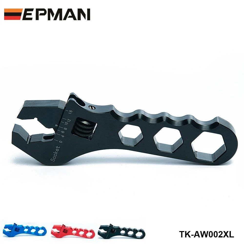 Llave ajustable EPMAN para conexiones AN, aluminio anodizado AN3-AN16