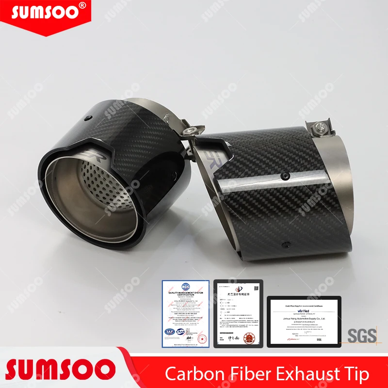 Puntas de escape de fibra de carbono para BMW M3 G80/M4 G82 G83 - imagen 3