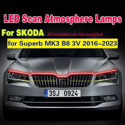 Tira de luces DRL LED Skoda Superb 2016-2023 12V luz diurna frontal