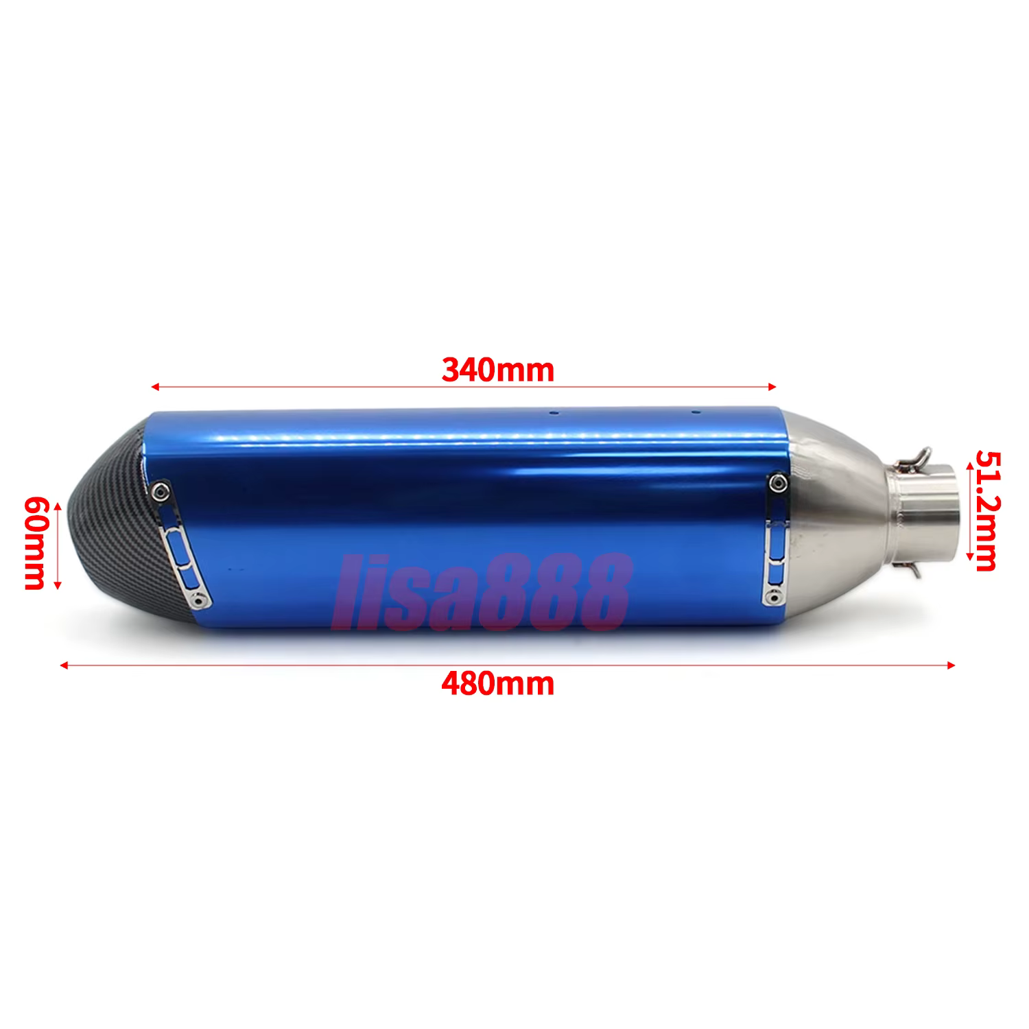 Silenciador de escape FMF 4T universal para moto con DB Killer - imagen 5