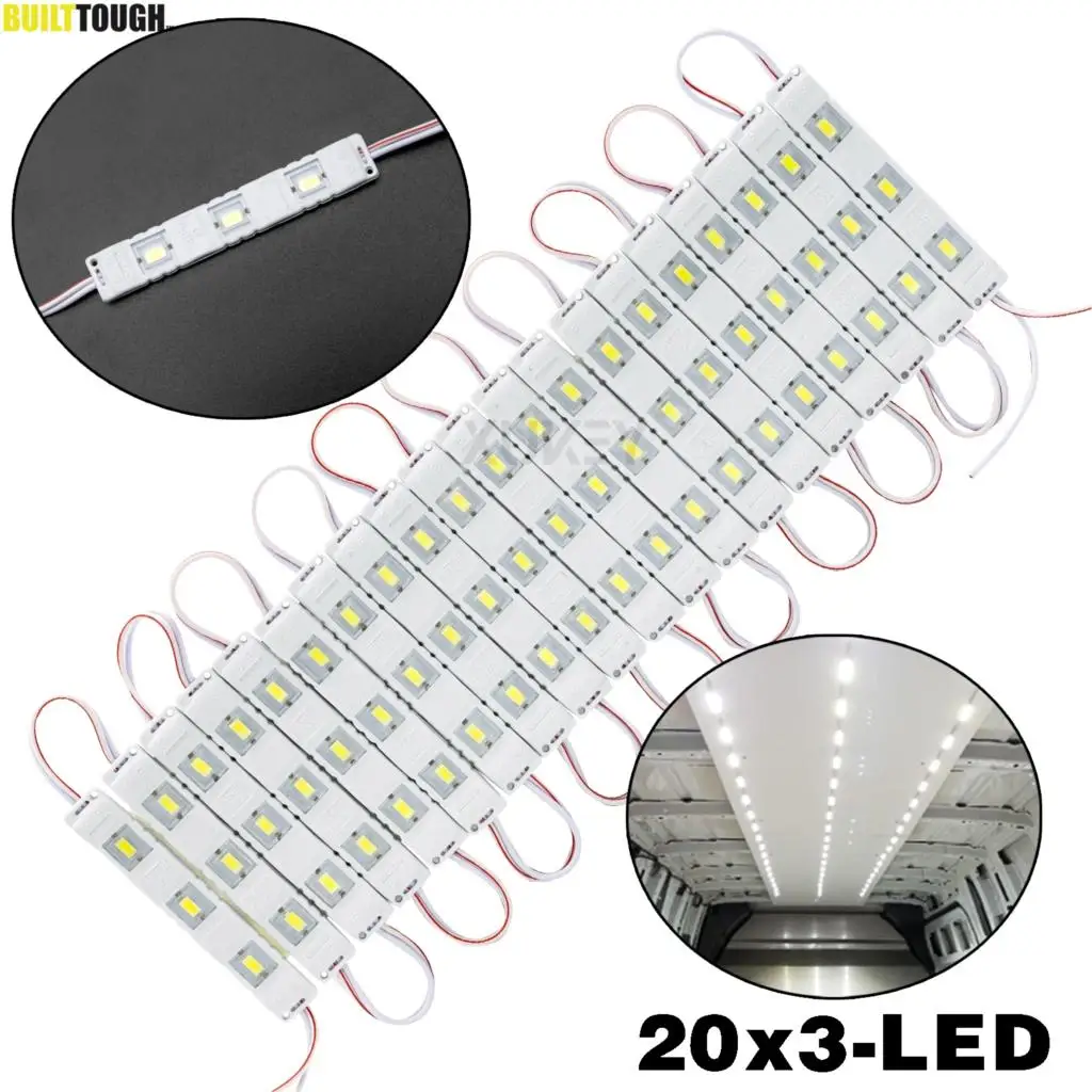 Kit luz interior LED blanca para VW Caddy, Transit y Movano