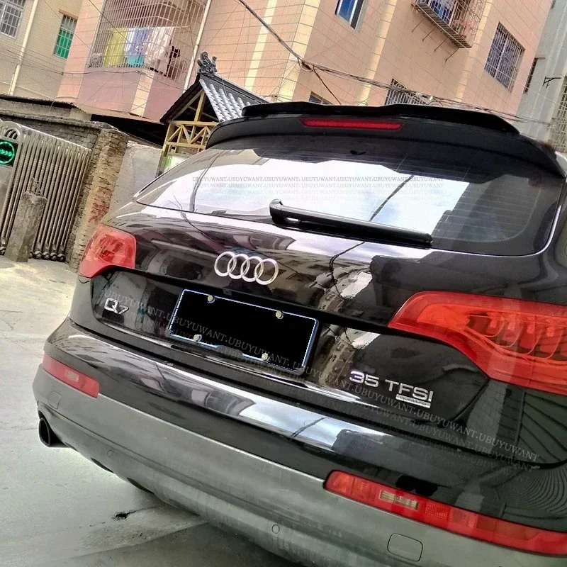 Alerón trasero universal Audi Q7 2007-2015 ABS negro brillante
