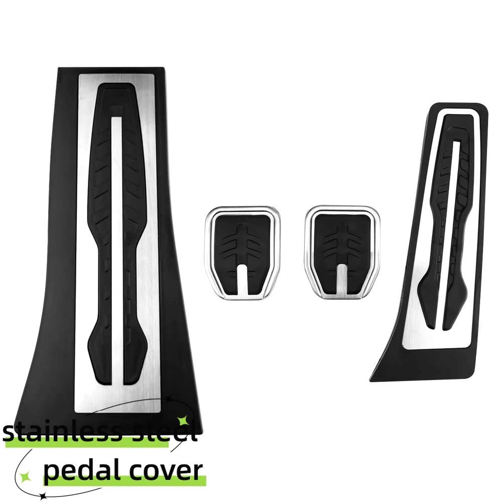 Pedal de coche de acero inoxidable LHD para BMW X5 X6 F15 F16 E70 E71 E72 2008 - 2018 cubierta de reposapiés de freno de Gas acelerador