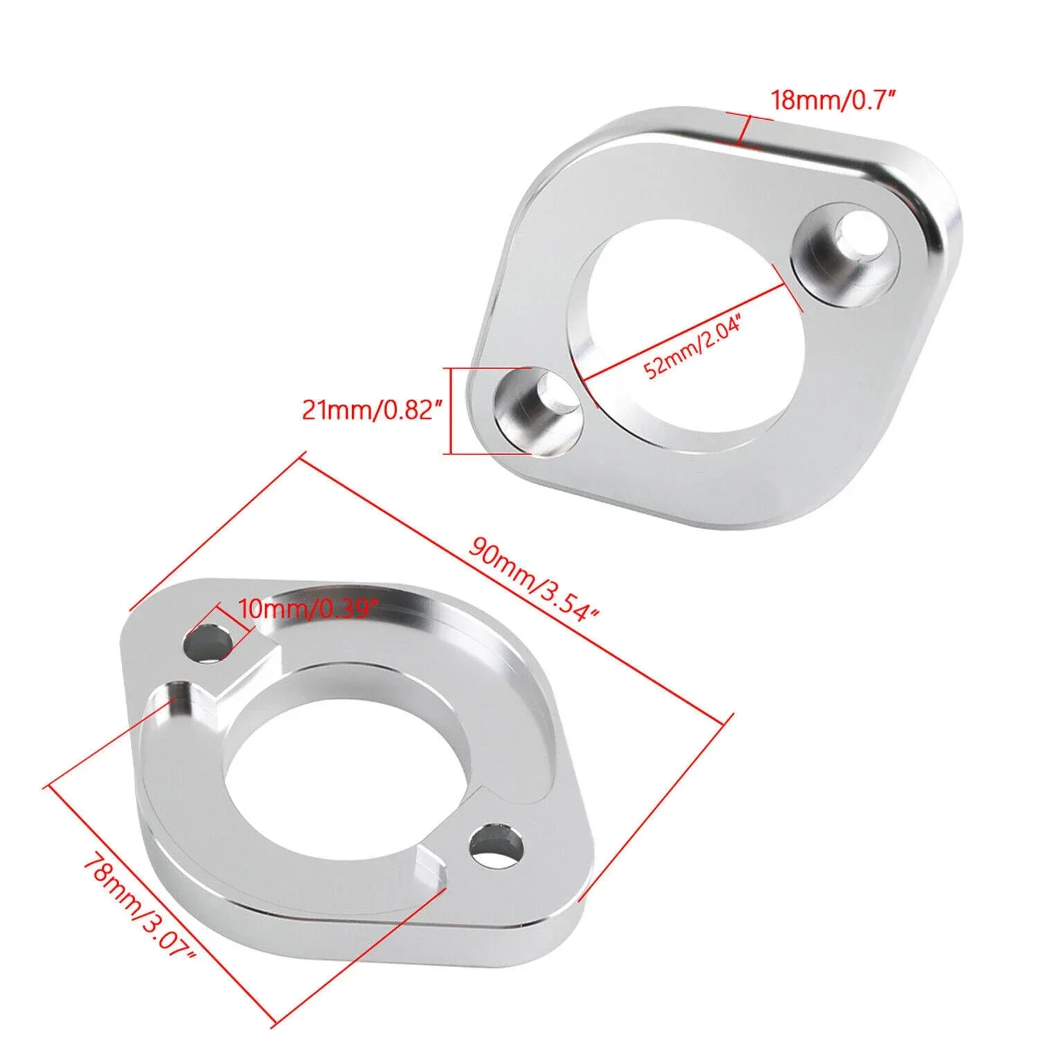 Piezas de amortiguador de soporte de torre de puntal de palanquilla de aluminio, color negro plateado para Civic EF EG EK para Integra DA DC - imagen 2