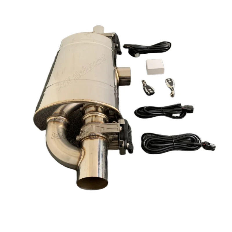 Silenciador Valvetronic de válvula de corte de escape de tubo en T con sistema automático de escape Universal de 63 mm con kit de control remoto