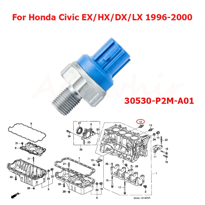 Sensor detonación 30530-P2M-A01 Honda Civic 1996-2000