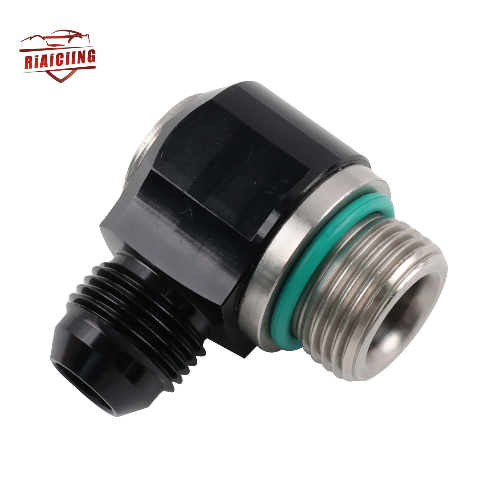 Manguera de freno 8AN Banjo Turbo para motocicleta y automóvil - Accesorios 10ORB, adaptador de acero inoxidable, anillo de perno UNF negro