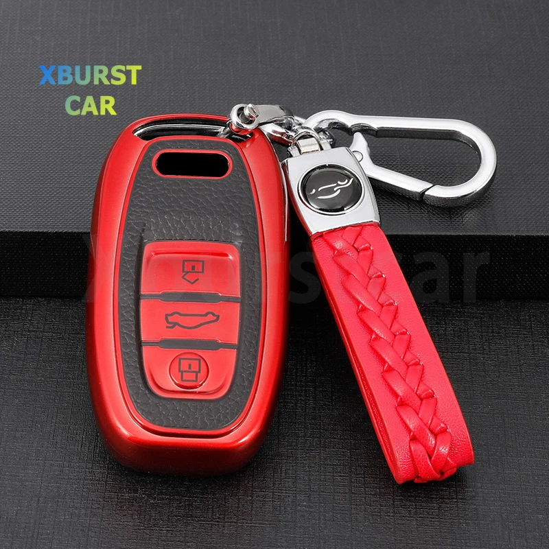 Funda de llave TPU para Audi A1 A3 A4 A5 A6 A7 A8 Q3 Q5 Q7