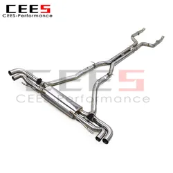 Escape cat-back con válvulas Edades para BMW X5 M60i G05 4.4