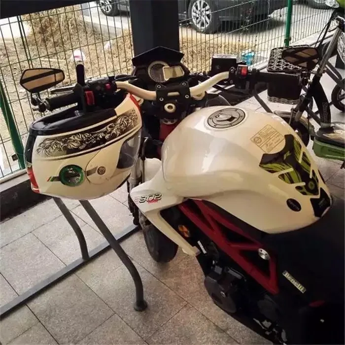 Espejo retrovisor de aluminio para moto y scooter modificado - imagen 4