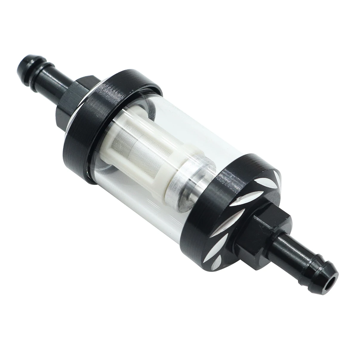 Filtro de gasolina de vidrio universal 8 mm para moto y ATV - imagen 2